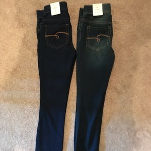 Two pairs of justice jeggings soft NWT